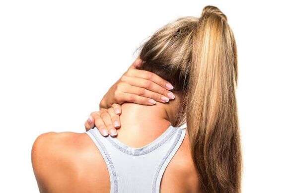 Osteochondrosis of the cervical spine manifests itself as pain in the neck and shoulders